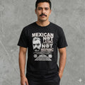 Men Graphic T Shirt Mexican Not Latino Casual Streetwear Black Size XL