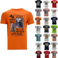 NEW Mens Printed T Shirts Short Sleeve Summer Cotton Crew Neck Tees Beach Top
