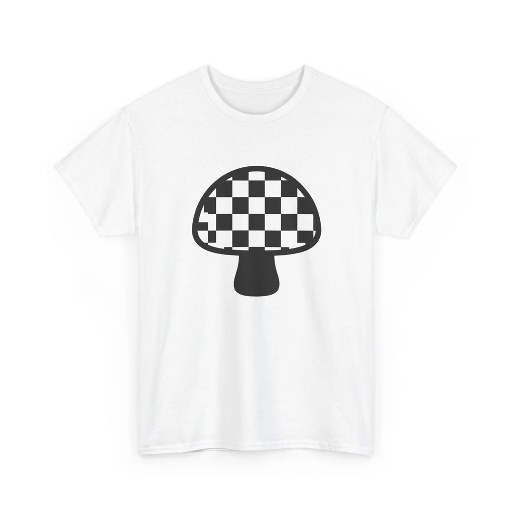 Tartan Mushroom Shirt Mushroom Look Gift Women Eye-Catching Tee Fungus T-Shirt