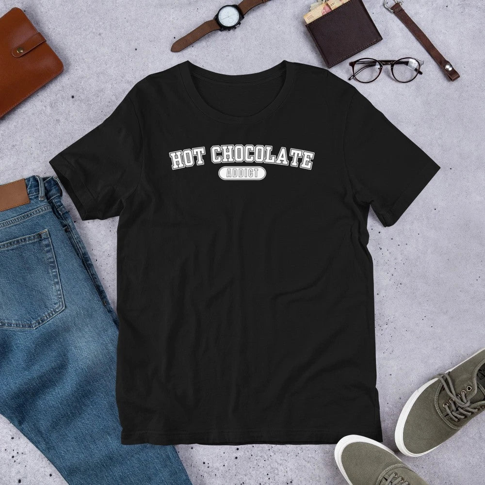 Hot Chocolate Addict Cozy Christmas Holiday Cocoa Lover Unisex t-shirt