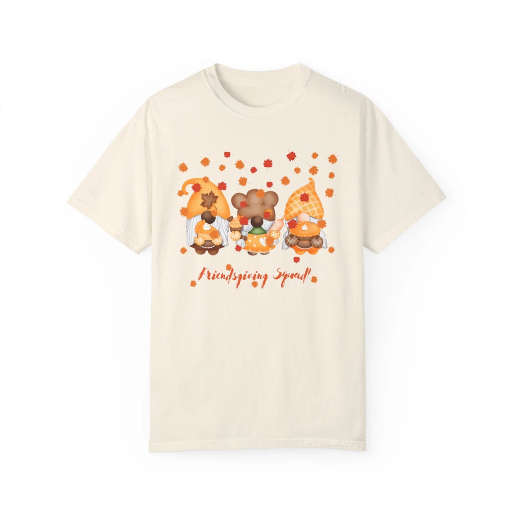 Friendsgiving Gnome-Dyed T-shirt