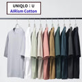 UNIQLO:U AIRism Cotton Oversized T-Shirt Half-sleeve 11 colors XS~4XL MEN Japan