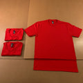 Lot of 3 District Perfect Tri Adult Small Red Short Sleeve Crew Neck T-Shirt New