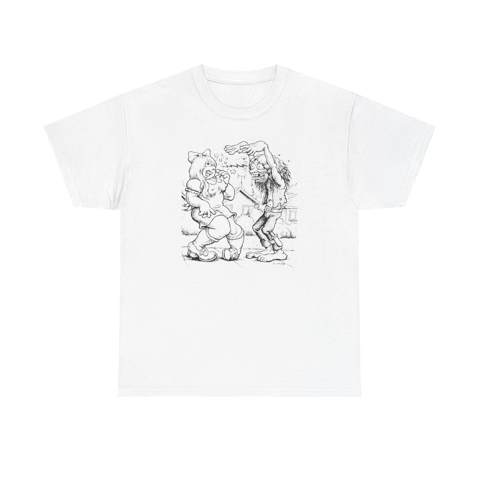 Vintage Weirdo Hippie Robert Crumb T-Shirt, Unisex Tee, Heavy Cotton Shirt,