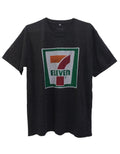 7-11 7-Eleven T-Shirt  Casual Retro Streetwear Dark gray Size XL 100% Cotton