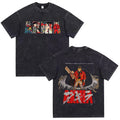 Akira Anime Shotaro Kaneda Washed Black Graphic Shirt Vintage Y2K Streetwear Tee