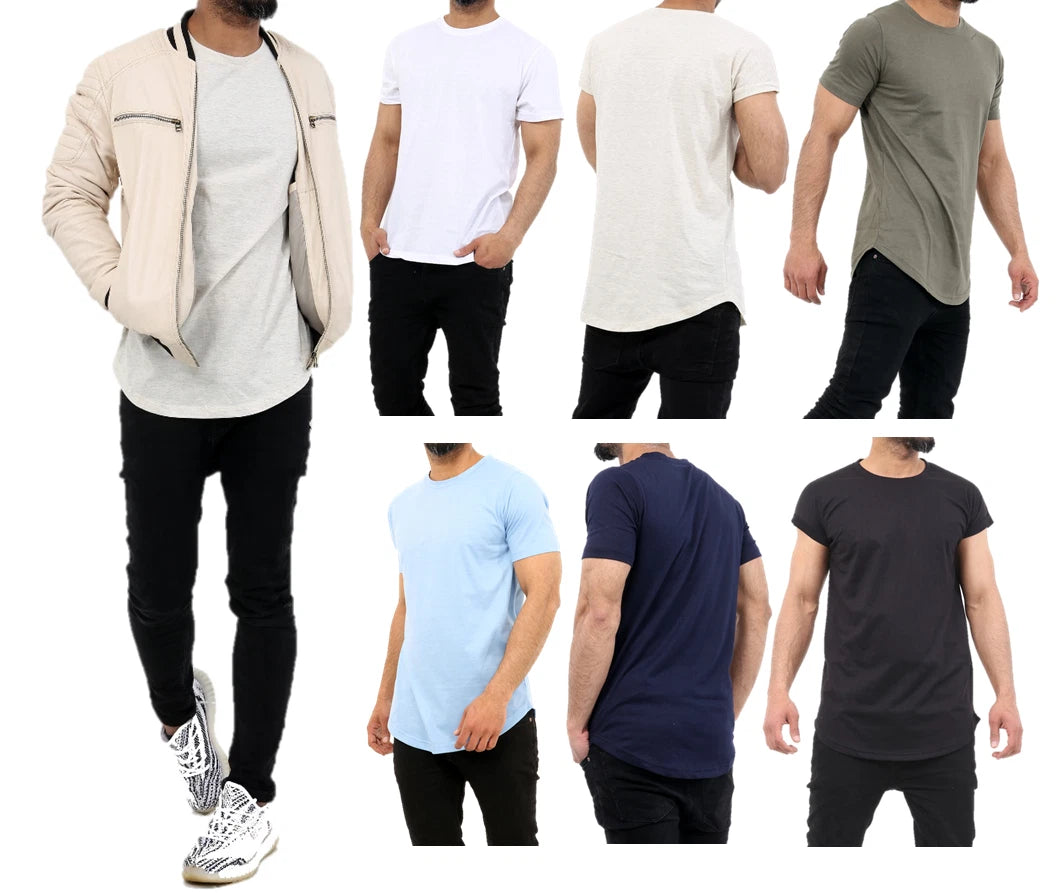 Men t shirts crew neck Plain short sleeve tee shirt summer Cotton T-Shirts Top