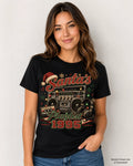 Santa's Playlist 1995 Tee | Retro Boombox Christmas Design Holiday Playlist Gift