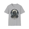Haunted Victorian House T-Shirt | Gothic Mansion, Moonlit Graveyard