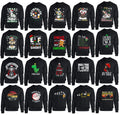Christmas Jumper Sweatshirts Novelty Funny Santa Reindeer Gift Joke Sweatshirt
