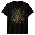 Honey Bee Insect Animal Mens T-Shirt Honeycomb Design