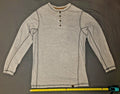 Legendary Whitetails Shirt Mens Medium Beige Henley Long Sleeve Tagless Tee