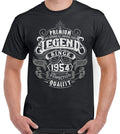 72nd Birthday T-Shirt 1954 Mens Funny 72 Year old Top Premium Legend Since