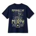 Memorable Day Murph Workout Patriotic Retro Graphic Cotton T‑Shirt Unisex
