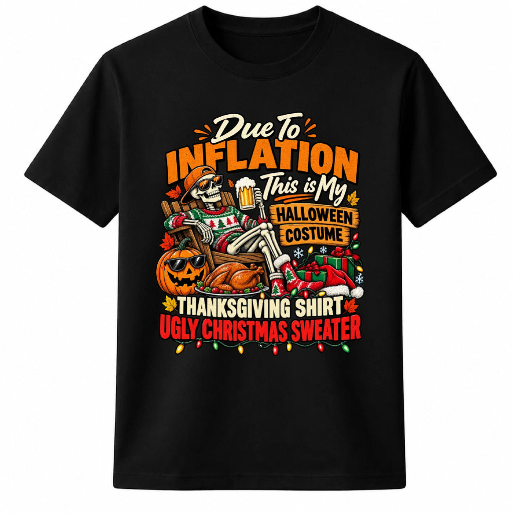 Funny Halloween Skeleton T Shirt Costume Beer Lover Spooky Party Gift