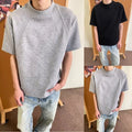 For Street Style Men's T-shirt Splicing Design Daily Life Regular Length