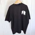 Front Runner Australia - Black Classic oversized boxy Tee (Size L, 100% Cotton)