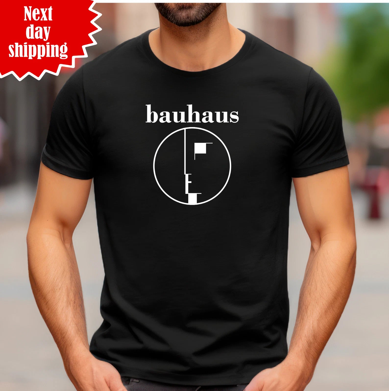 Bauhaus T Shirt German Fine Art Design Printed Architecture Education Mens T Top