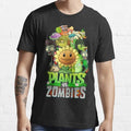 Plants VS Zombies Retro Vintage Gift Essential T-Shirt S-5XL