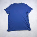 BOSS Crew Neck T Shirt Mens XL Blue Logo Casual