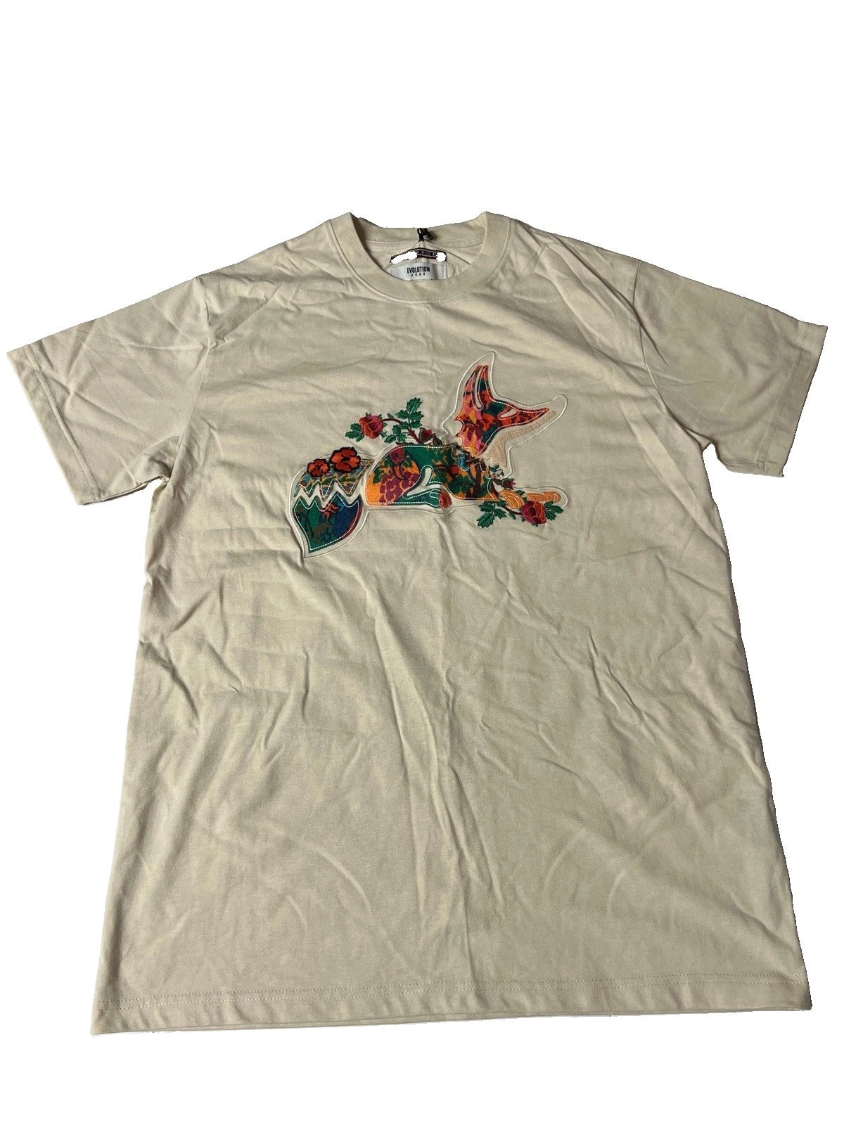 Akoo Men's McCoy Snobby Embroidered Knit Tee Bleached Sand $55