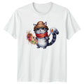 Artist Cat T-Shirt Cat Lover Painting Art Gift For Him And Her