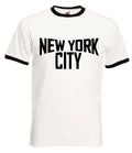 New York City Ringer T-Shirt - Retro John Classic T Shirt Lennon Music Imagine