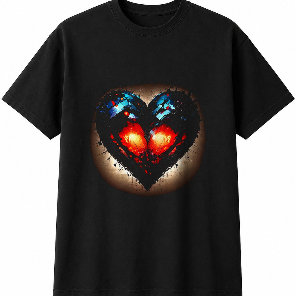 Pixel Heart Fantasy Art Mens Womens T-Shirt Retro Y2K 90s Nostalgia Unisex Gift