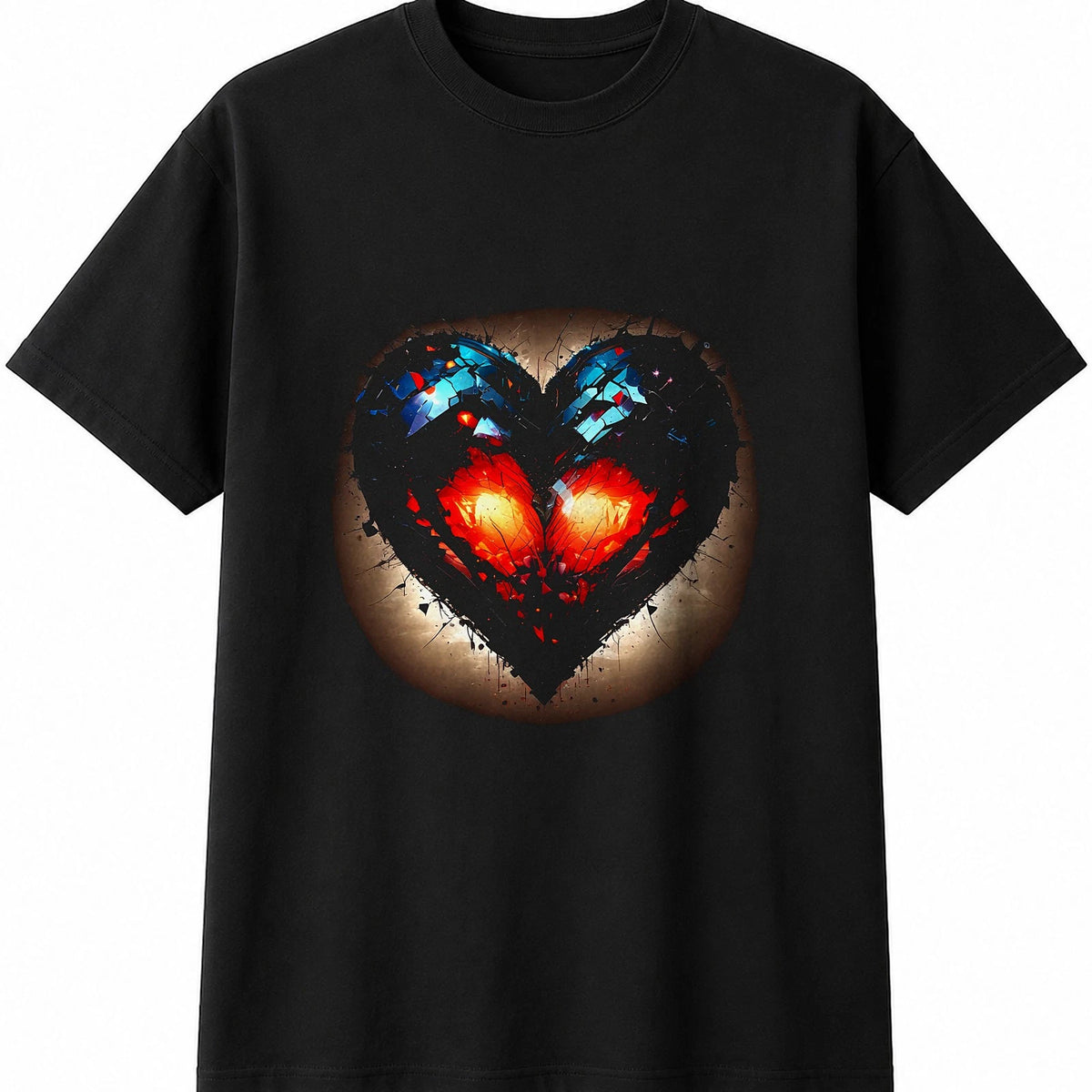 Pixel Heart Fantasy Art Mens Womens T-Shirt Retro Y2K 90s Nostalgia Unisex Gift