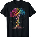 DNA Tree of Life Genetics Biology Outer Space Science Nature T-Shirt