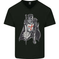 A Nights Templar St Georges Day England Mens V-Neck Cotton T-Shirt