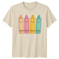 Crayons Drawing Art Graphic Tee Men Women Unisex T Shirt Creative Supplies