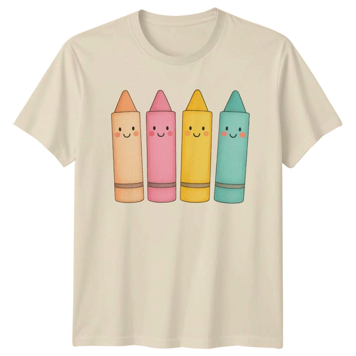 Crayons Drawing Art Graphic Tee Men Women Unisex T Shirt Creative Supplies