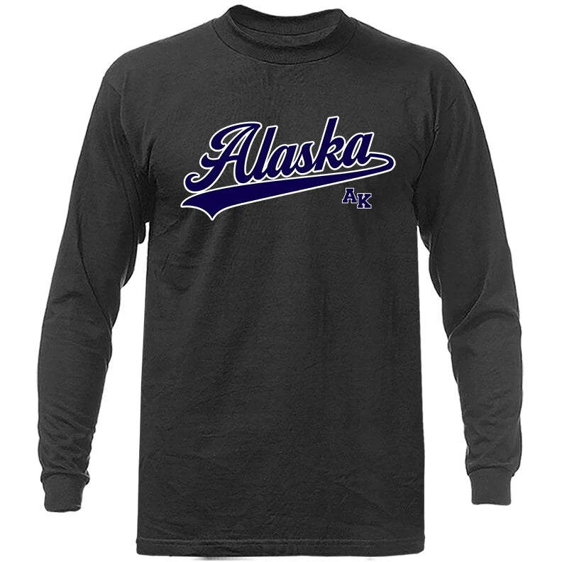 State of Alaska Swoosh AK Graphic Long Sleeve