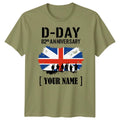 Union Jack Personalised Family D-Day T-Shirt Tee 1944 World War II Normandy #DD