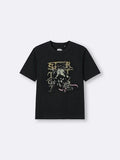 JoJo's Bizarre Adventure x GU T-Shirts Jump Japan BLACK