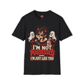 Devil Girl with Ghosts Im Not Possessed Im Just Like This T-Shirt Halloween