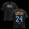 Retro Kobe Bryant Acid Washed T-shirt Heavy Cotton Graphic Tee Basketball Top