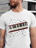 Piano Keyboard Music T-Shirt Retro Concert Tee- Unisex Rock Gift For Music Lover