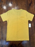 NWT Lucky Brand Yellow Pocket Short Sleeve T-Shirt, Youth Large (14/16)