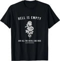 Hell is Empty Shakespeare Goblincore Fairy Goth Grunge Snake T-Shirt
