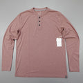 Free Fly Bamboo Flex Henley L/S Heather Brick MBH119-S Soft UPF 50+ Men's Size S