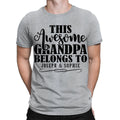 Personalised Any Names This Awesome Grandad Belongs To Custom Mens T-Shirt#TA-06