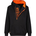 MotoGirl Helmet Ladies Fashionable Casual Wear Hoodie Black / Orange