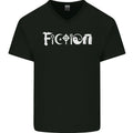 Fiction Funny Atheist Atheism Irreligious Mens V-Neck Cotton T-Shirt