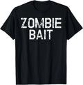 Funny Scary Simple Zombie Bait Hunter Halloween Costume T-Shirt