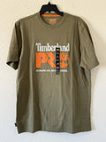 Men's Timberland PRO Core Logo T-Shirt Athletic Fit Green NWT Men's Size Medium