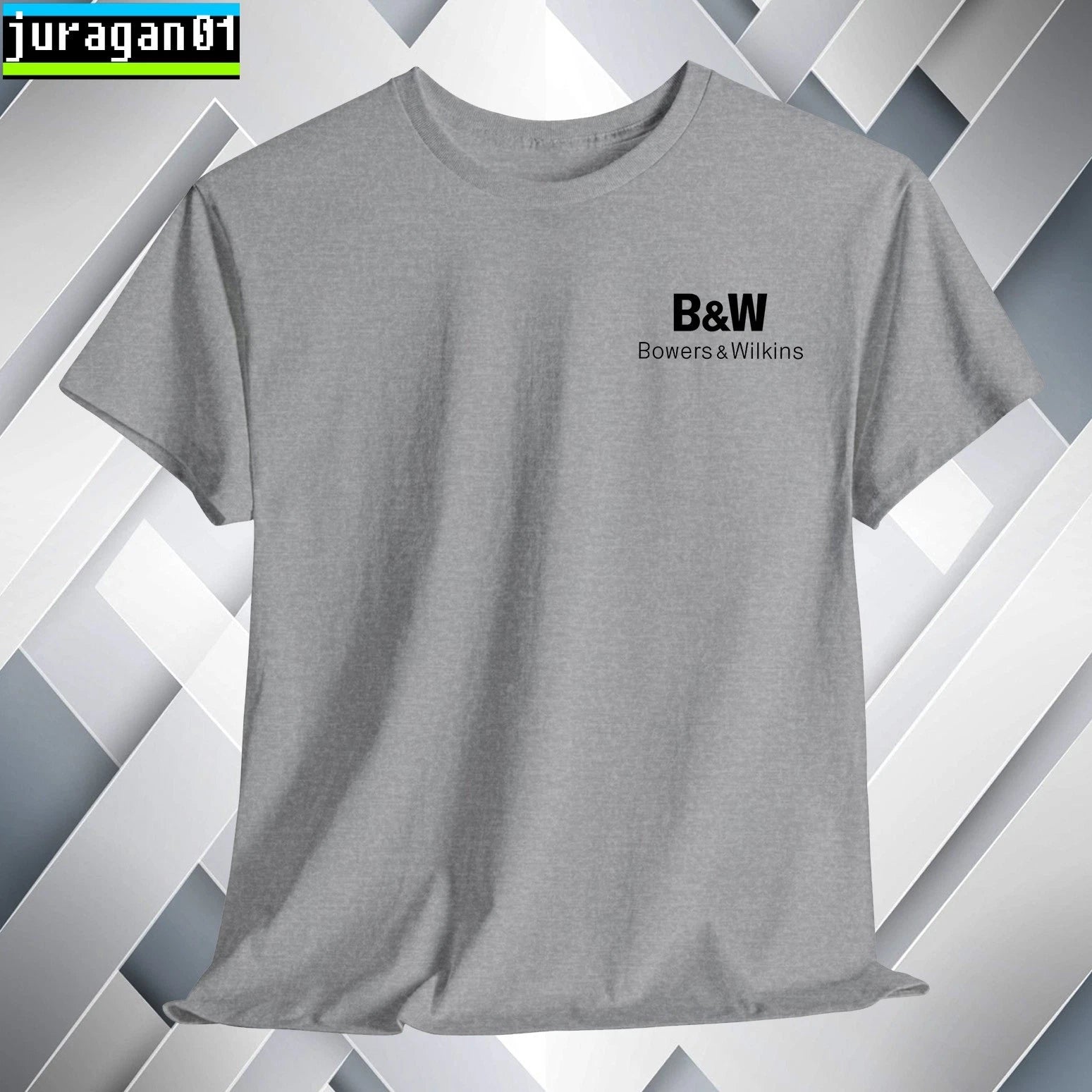 B&W Bowers & Wilkins Audio T-Shirt Logo Many Colors Size S to 5XL Made in USA