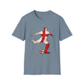 English Flag Soccer Player T-Shirt | St George Cross Football Tee