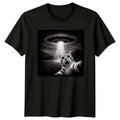 Beam Me Up Human T-Shirt UFO Alien Cat Birthday Gift For Him And Her